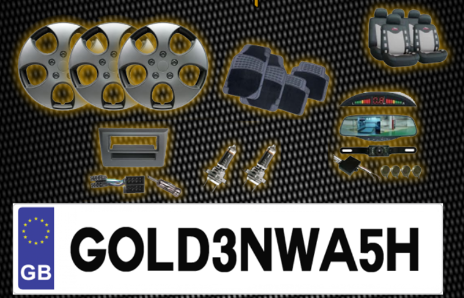 Goldenwash supply car accessories and number plates Replacement Number Plates and car accessories